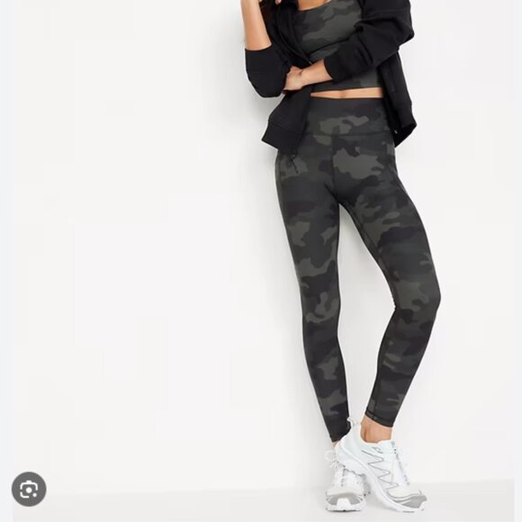 Old Navy High-Waisted PowerSoft Full-Length Pocket Leggings XL - Picture 1 of 8